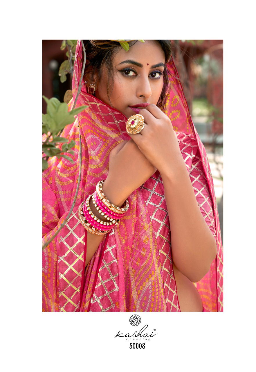 Kasvi Vaishnavi New Stylish Festive Wear Chiffon Designer Saree Collection